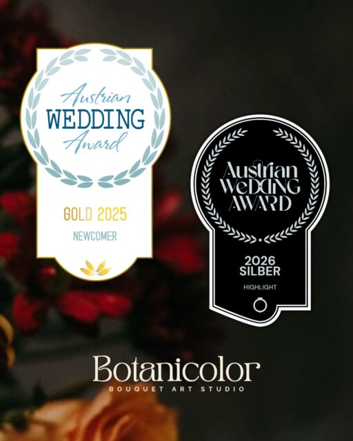 A little update 🤓
🥈Austria Wedding Award 2026 - Entertainment Highlight
🥇 Austria Wedding Award 2025 - Newcomer
Ich freue mich sehr für die Wertschätzung, die mir durch diese beiden Auszeichnungen entgegengebracht wurde! In jedes einzelne Kunstwerk stecke ich all mein Können, mein Handwerk und meine Leidenschaft für jedes Brautpaar. DANKE für die Awards und DANKE an meine Brautpaare und Kund*innen für euer Vertrauen!
#awa2026 #austriaweddingaward #brautstraußkonservierung #hochzeitstrends
