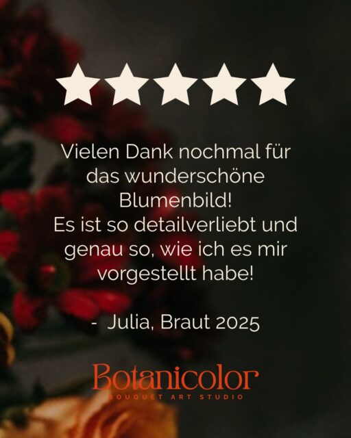 Die Visionen meiner Brautpaare in die Realität umgesetzt zu haben, ist das schönste Lob, das ich bekommen kann. Danke für dein Vertrauen, Julia, und deine lieben Worte!
Floristik: @floraldesign.at
Foto Brautstrauß: @prontolux_weddings
#hochzeit #brautstraußidee #brautstraußkonservierung #brautstraußfürdieewigkeit #austria