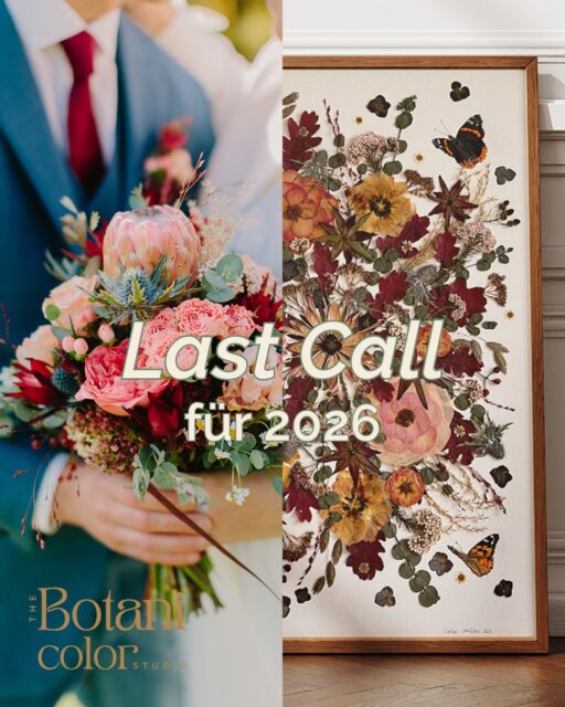 Ich schließe die Saison 2026 - und nehme für dieses Jahr nur noch einen letzten Brautstrauß an. First come, first serve! ➡ www.botanicolor.at
2026 war sehr gut zu mir - ich danke all meinen Brautpaaren für euer Vertrauen und ich freue mich jetzt auf all meine Sommer-Sträuße, die ich nacheinander in einzigartige Kunstwerke verwandeln darf. Weil jedes Brautstrauß-Kunstwerk aber viel Zeit und Energie in Anspruch nimmt (wir reden hier im Durchschnitt von 20+ Arbeitsstunden pro Bild!), schließe ich die Saison heuer ein wenig früher und nehme nur noch EINEN LETZTEN Auftrag an. Good News - für 2027 sind die Buchungen bereits geöffnet und es gibt auch noch Plätze für jedes Monat. Bitte bucht rechtzeitig - ich nehme auch nächstes Jahr nur eine begrenzte Anzahl an Aufträgen an. Qualität vor Quantität.
#brautstraußkonservierung #austria #hochzeit2027